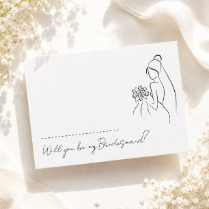 Lovely Romantic Will You Be My Bridesmaid Proposal Invitation