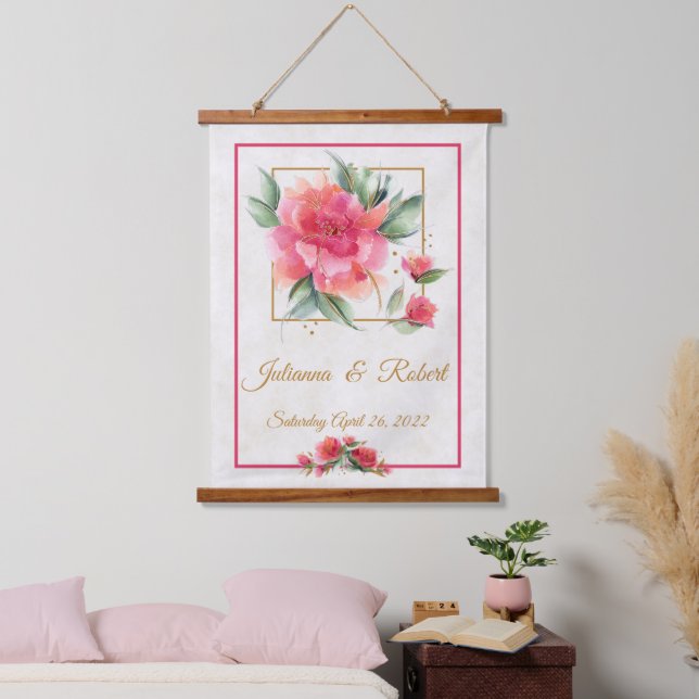 Lovely rose garden budget wedding memory  hanging tapestry (Bedroom)