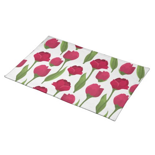 Lovely Rose Pattern Cloth Placemat