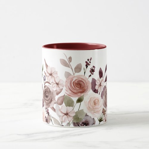 Lovely Rose Pattern Mug