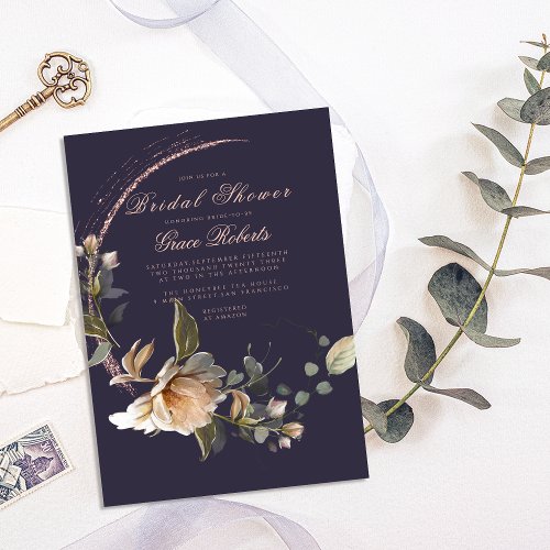 Lovely Roses Bridal Shower Invitation