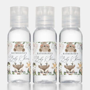 Lovely Safari Animals Baby Shower Hand Sanitizer
