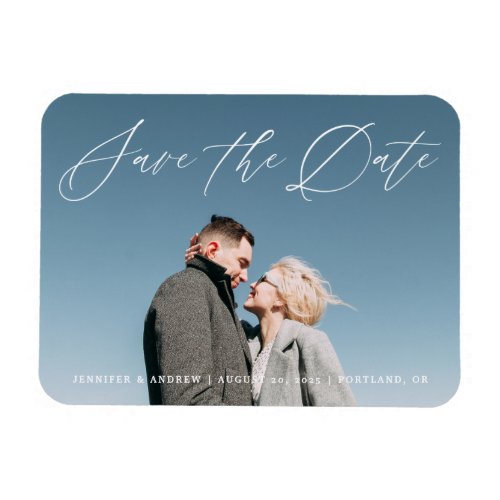 Lovely Script  Save The Date Magnet