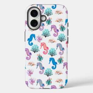 Lovely Seahorses iPhone 16 Case