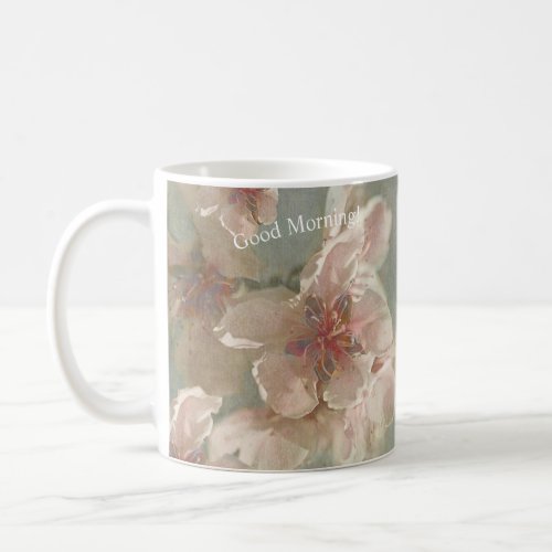 LOVELY SERENE PINK FLOWERS FOR HER COFFEE MUG