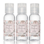 Lovely Shabby Chic Pink Christmas Pattern Hand Sanitizer