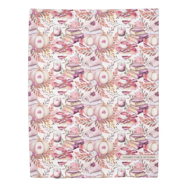 Lovely Shabby Chick Autumn Pattern Duvet Cover (Front)