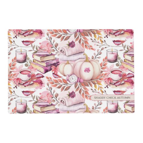 Lovely Shabby Chick Autumn Pattern Placemat