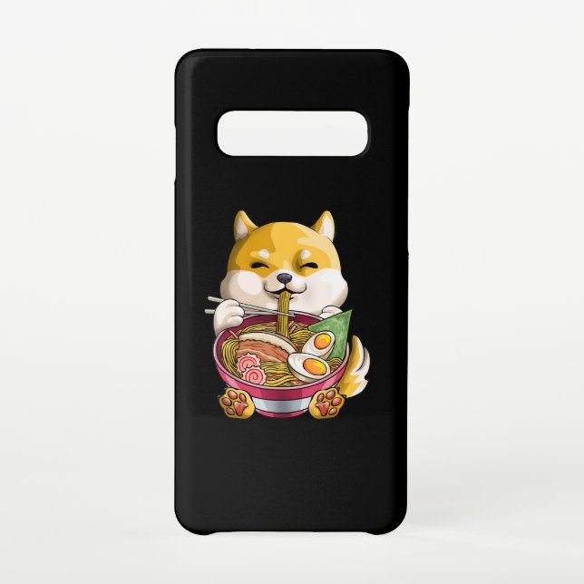 Lovely Shiba Dog | Ramen Dog | Cartoon Gift Samsung Galaxy Case (Back)