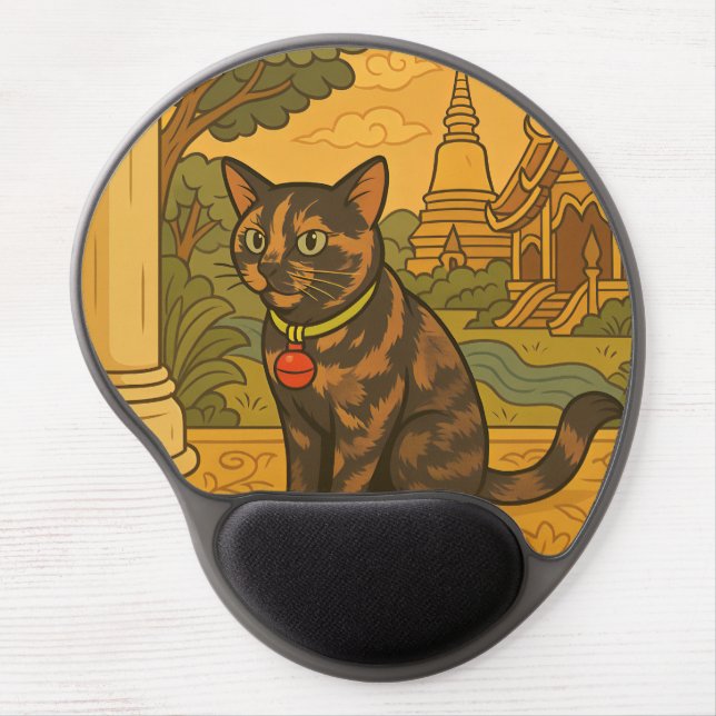 Lovely Siam Cat Mousepad (Front)