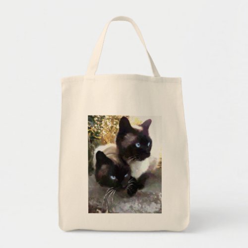 Lovely siamese tote bag