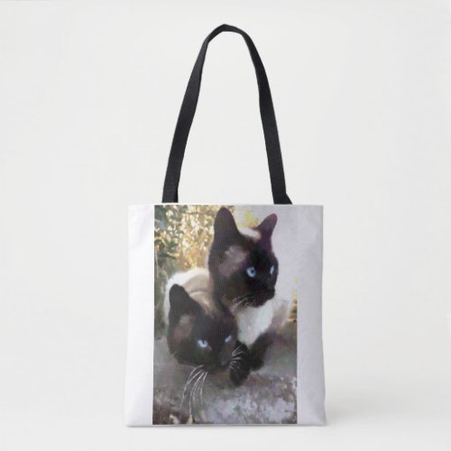 Lovely siamese tote bag