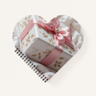 lovely silk pink gift box notebook