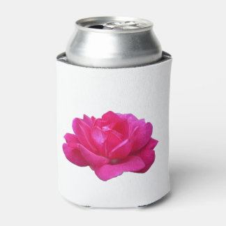 lovely single pink rose flower can cooler