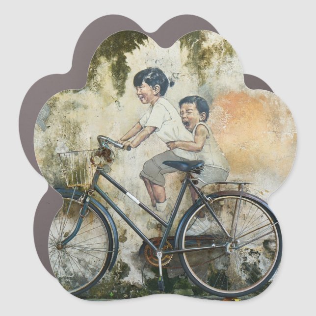 Lovely sister  car magnet (Front)