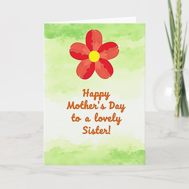 Lovely Sister Card (Front)