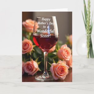 Lovely Sisters Day Message Card