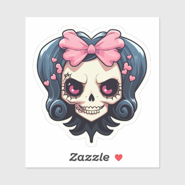 Lovely Skull Sticker (Sheet)