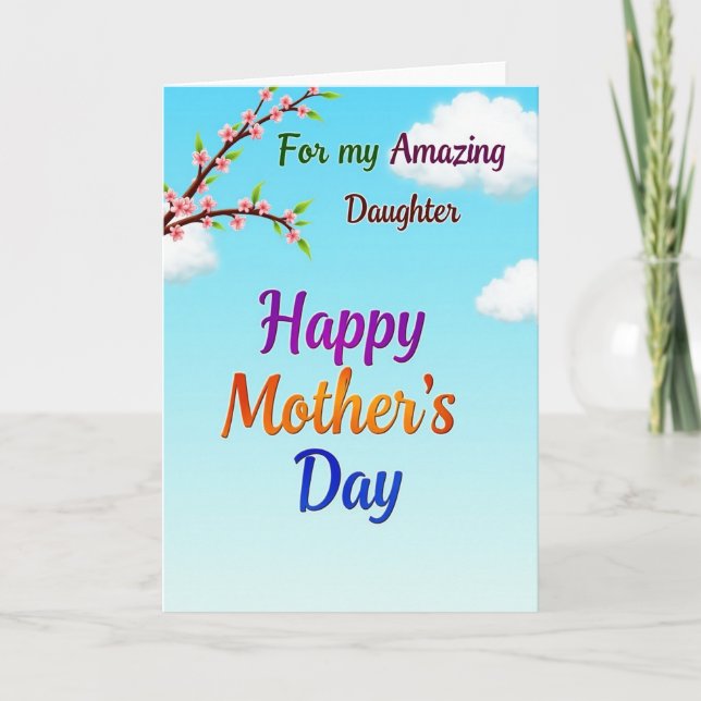 Lovely Sky Mothers Day Card (Front)