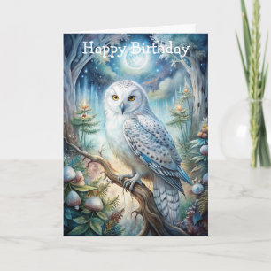 Lovely Snowy Owl Card