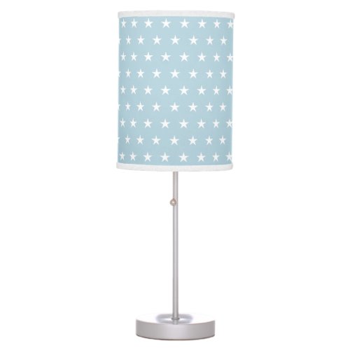 Lovely Soft Blue Star Pattern Table Lamp