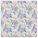 Lovely Soft Lavender and Blue Floral Fabric