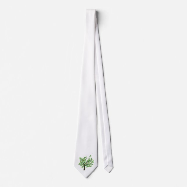 Lovely Spring tree Neck Tie (Front)