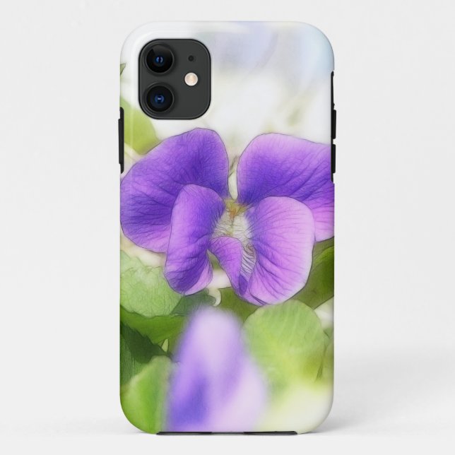 Lovely Spring Violet Case-Mate iPhone Case (Back)
