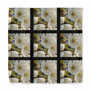 Lovely Springflower Grid Bandana