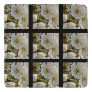 Lovely Springflower Grid Trivet