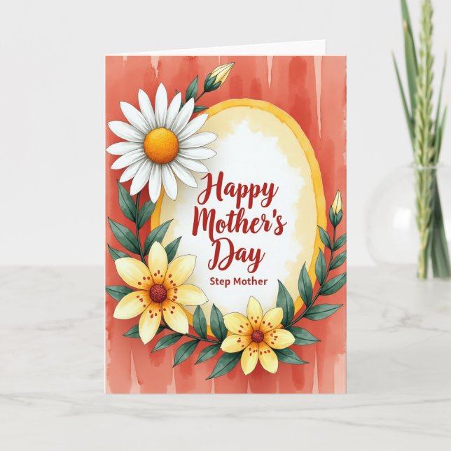 Lovely Step Mothers Day Card (Front)