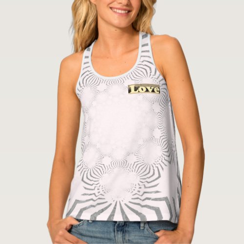 Lovely Style Womens All_Over Print Racerback Tee