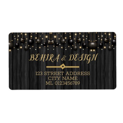 Lovely stylish black gold fresh design label