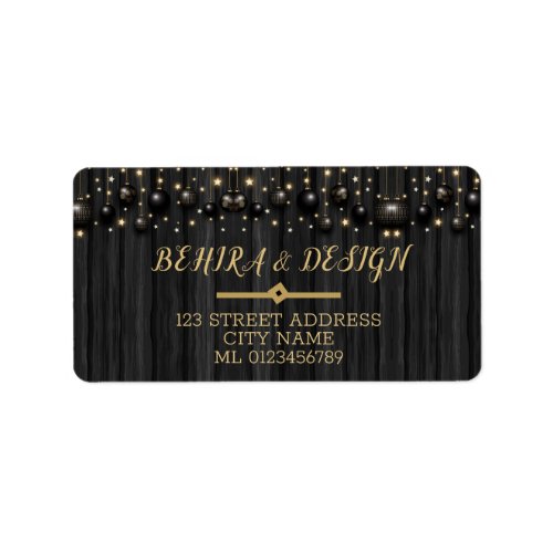 Lovely stylish black gold fresh design label