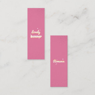 Lovely Summer Customizable Mini Bookmark Calling Card