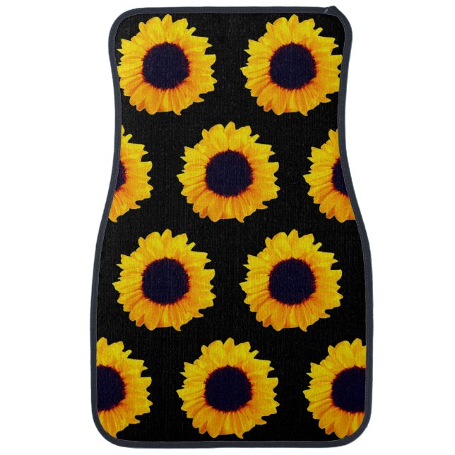 Lovely Sunflowers 4Lacey Car Floor Mat (Front)