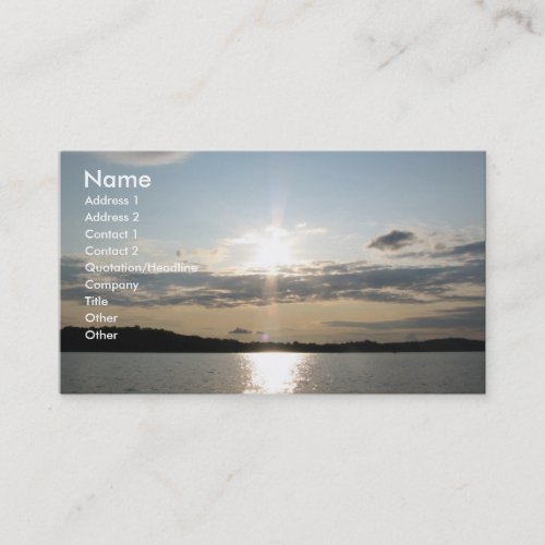 Lovely Sunset Business Card