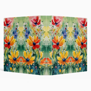 Lovely Sweety Flowers and Roses 3 Ring Binder