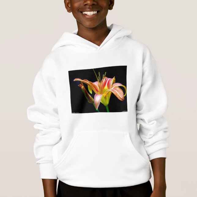 Lovely Tawny Daylily II Apparel and Gifts Hoodie (Front)