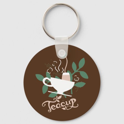 Lovely Teacup Delicious Tea Keychain