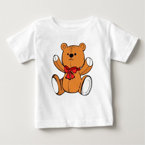 Lovely Teddy Bear Baby T_Shirt