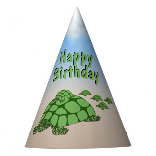 Lovely Terrapin Family Birthday Party Hat