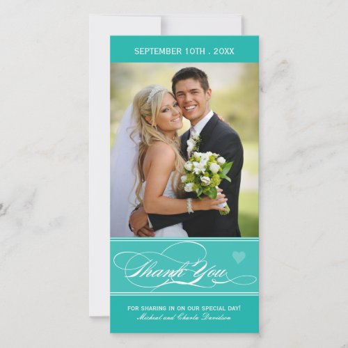 Lovely Thank You Photo Card 4x8