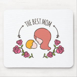 Lovely The Best Mom Mother's Day Mousepad