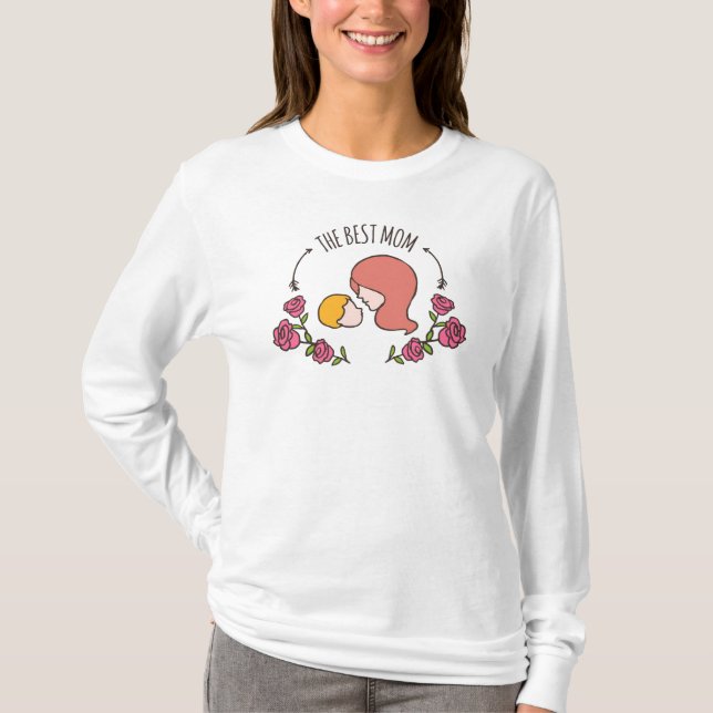 Lovely The Best Mom Mother's Day | Sleeve Shirt (Front)