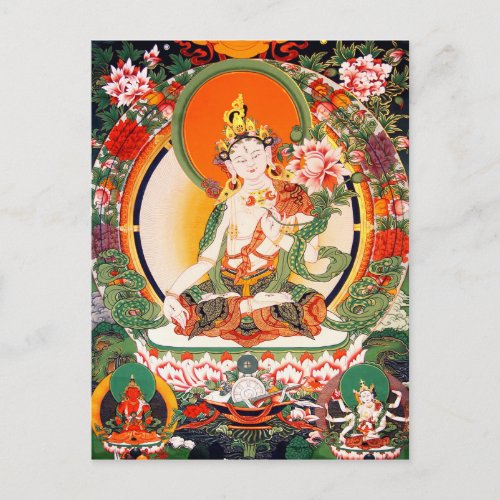 Lovely Tibetan Buddhist Art Postcard