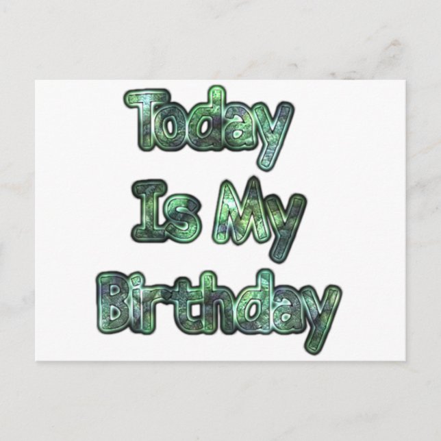 Lovely Today Is my Birthday Hakuna Matata.png Postcard (Front)
