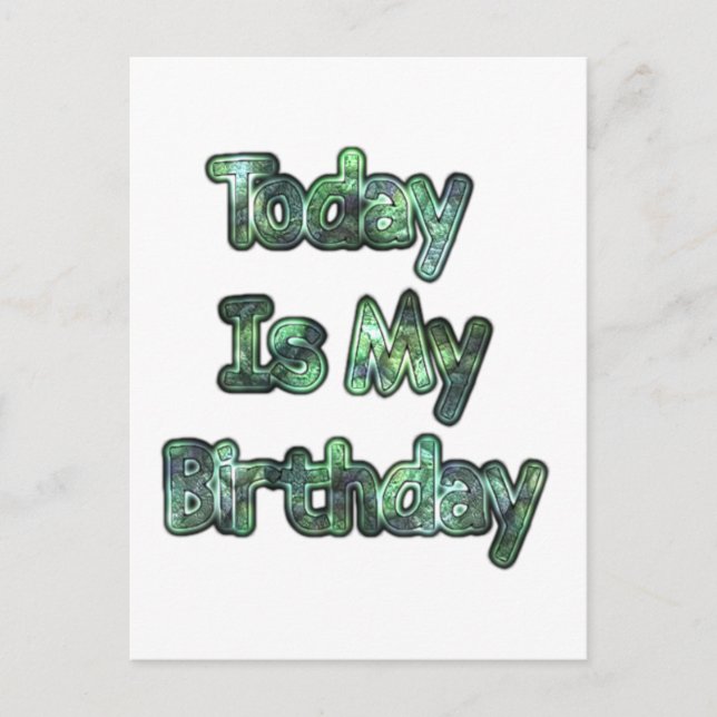 Lovely Today Is my Birthday Hakuna Matata.png Postcard (Front)