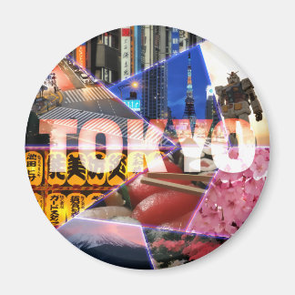 Lovely Tokyo Round Magnet