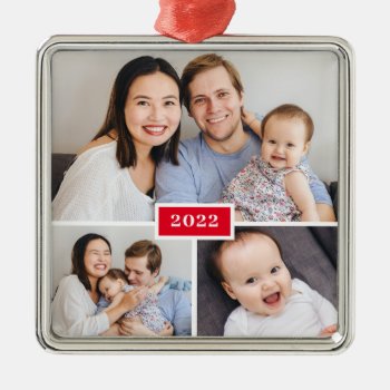 Lovely Trio Editable Color Personalized Ornament by berryberrysweet at Zazzle